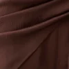 Pantalones de satén con lazo cruzado Gia – Chocolate Pantalones de satén con lazo cruzado Gia – Chocolate