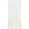 Pantalones de satén de corte recto Sydney – Marfil Pantalones de satén de corte recto Sydney – Marfil