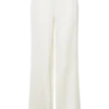 Pantalones de satén de corte recto Sydney – Marfil Pantalones de satén de corte recto Sydney – Marfil