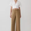 Pantalones de traje de pierna ancha Tanya – Camel