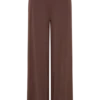 Pantalones Dewi de modal de pierna ancha – Chocolate