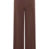 Pantalones Dewi de modal de pierna ancha – Chocolate