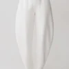 Pantalones oversize de lino Oriana – Blanco