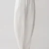 Pantalones oversize de lino Oriana – Blanco
