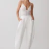 Body de encaje transparente con escote en V Jasper – Marfil Body de encaje transparente con escote en V Jasper – Marfil