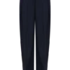 Pantalones plisados de cintura alta Penelope – Azul marino oscuro Pantalones plisados de cintura alta Penelope – Azul marino oscuro