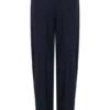 Pantalones plisados de cintura alta Penelope – Azul marino oscuro Pantalones plisados de cintura alta Penelope – Azul marino oscuro