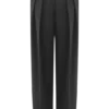 Pantalones plisados de cintura alta Penelope – Negro Pantalones plisados de cintura alta Penelope – Negro