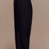 Pantalones plisados de cintura alta Penelope – Negro Pantalones plisados de cintura alta Penelope – Negro