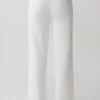 Pantalones rectos con cintura de ganchillo Miley – Marfil Pantalones rectos con cintura de ganchillo Miley – Marfil