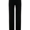 Pantalones rectos de crepé Maude – Negro Pantalones rectos de crepé Maude – Negro