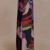 Pantalones rectos de gasa Rachel – Estampado Multi Fluid Reverie Pantalones rectos de gasa Rachel – Estampado Multi Fluid Reverie