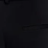 Pantalones rectos de satén Fatima – Negro Pantalones rectos de satén Fatima – Negro