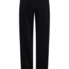 Pantalones rectos de satén Fatima – Negro Pantalones rectos de satén Fatima – Negro