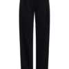 Pantalones rectos de satén Fatima – Negro Pantalones rectos de satén Fatima – Negro