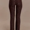 Pantalones rectos Jackie Diamante – Chocolate Pantalones rectos Jackie Diamante – Chocolate