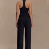 Pantalones rectos Ramona de modal – Negro Pantalones rectos Ramona de modal – Negro