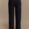 Pantalones rectos Ramona de modal – Negro Pantalones rectos Ramona de modal – Negro