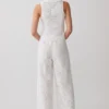 Pantalones rectos Tessa Broderie – Blanco Pantalones rectos Tessa Broderie – Blanco