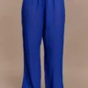 Pantalones rectos transparentes Tonya – Azul cobalto Pantalones rectos transparentes Tonya – Azul cobalto
