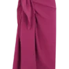 Pareo de algodón Evie – Vino