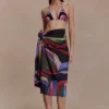 Pareo de gasa Evie – Estampado Multi Fluid Reverie Pareo de gasa Evie – Estampado Multi Fluid Reverie