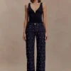 Parte de arriba ajustada Spencer con detalles metálicos – Negro Parte de arriba ajustada Spencer con detalles metálicos – Negro