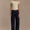 Partes de arriba ajustadas Kinsley con detalles metálicos – Limón pálido Partes de arriba ajustadas Kinsley con detalles metálicos – Limón pálido