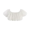 Partes de arriba con bordado y hombros al aire Autumn – Blanco Partes de arriba con bordado y hombros al aire Autumn – Blanco