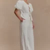 Pantalones anchos de algodón Janayia – Blanco Pantalones anchos de algodón Janayia – Blanco