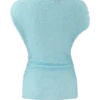 Partes de arriba de punto bouclé con hombros descubiertos de Chloe – Azul claro