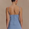 Partes de arriba de traje con tirantes finos Jaime – Azul océano Partes de arriba de traje con tirantes finos Jaime – Azul océano
