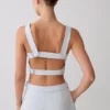 Partes de arriba Josephine con espalda abierta – Azul hielo