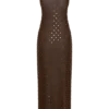 Partes de arriba largas con diamantes Jackie – Chocolate