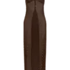 Partes de arriba largas con diamantes Jackie – Chocolate
