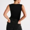 Partes de arriba largas de nailon reciclado Linley – Negro Partes de arriba largas de nailon reciclado Linley – Negro
