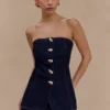 Faldapantalón mini de Denim Rosalyn – Azul índigo Faldapantalón mini de Denim Rosalyn – Azul índigo
