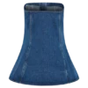 Partes de arriba largas sin tirantes con botones Lennox – Azul oscuro Partes de arriba largas sin tirantes con botones Lennox – Azul oscuro
