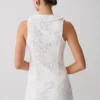 Partes de arriba sin mangas con broderie y lazo delantero Tessa – Blanco Partes de arriba sin mangas con broderie y lazo delantero Tessa – Blanco