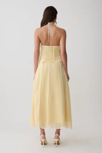 Falda midi con paneles Georgia – Butter Falda midi con paneles Georgia – Butter
