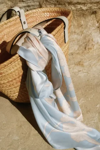 Pañuelo M-List – Estampado floral azul