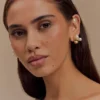 Pendiente tipo ear cuff de perlas de agua dulce Saskia – Perla Pendiente tipo ear cuff de perlas de agua dulce Saskia – Perla