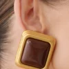 Pendientes de botón cuadrados Inaya – Dorado Pendientes de botón cuadrados Inaya – Dorado
