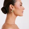 Pendientes drapeados Willa – Oro Pendientes drapeados Willa – Oro