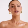 Pendientes drapeados Willa – Oro Pendientes drapeados Willa – Oro
