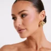 Pendientes drapeados Willa – Oro Pendientes drapeados Willa – Oro
