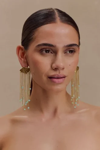 Pendientes Maia Chandelier – Dorado