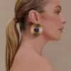 Pendientes Maisie con piedras preciosas redondas – Dorado Pendientes Maisie con piedras preciosas redondas – Dorado