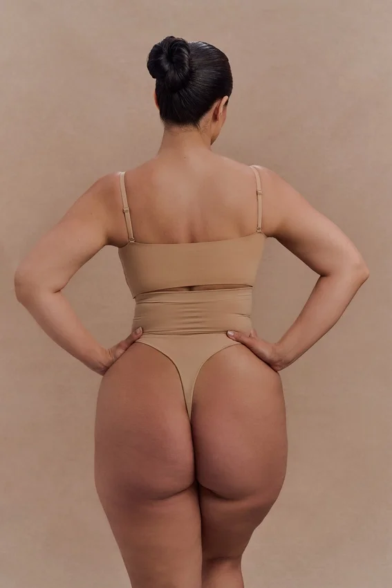 Braguitas moldeadoras de cintura alta Saria – Beige Braguitas moldeadoras de cintura alta Saria – Beige