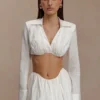 Sujetador tipo camisa Greta – Blanco Sujetador tipo camisa Greta – Blanco